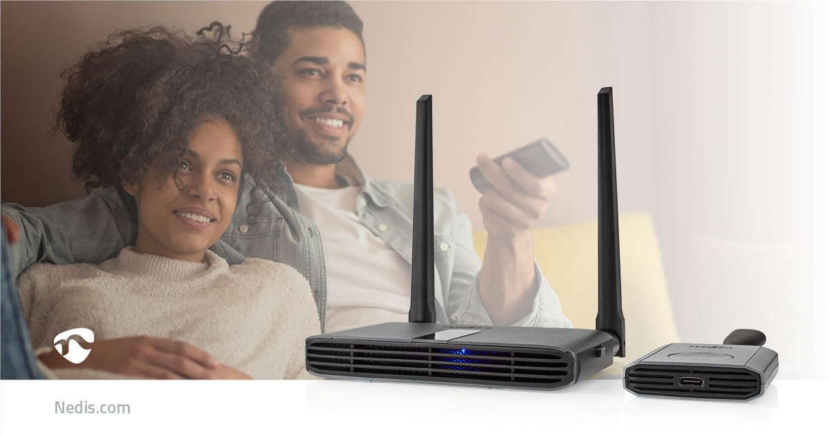 Wireless HDMI™ Transmitter | Wi-Fi | 2400-5000 MHz | 30.0 m (line of sight) | Maximum resolution: Full HD 1080p | 1.65 Gbps | IR Return function | Grey