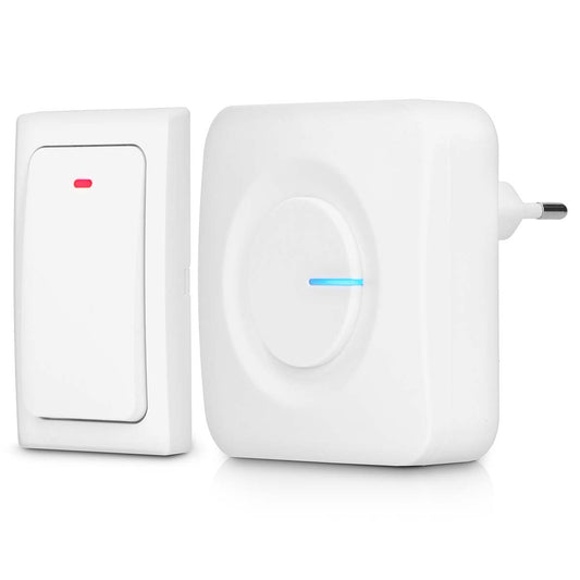Wireless Kinetic Doorbell, White, 36 Melodies, IP44