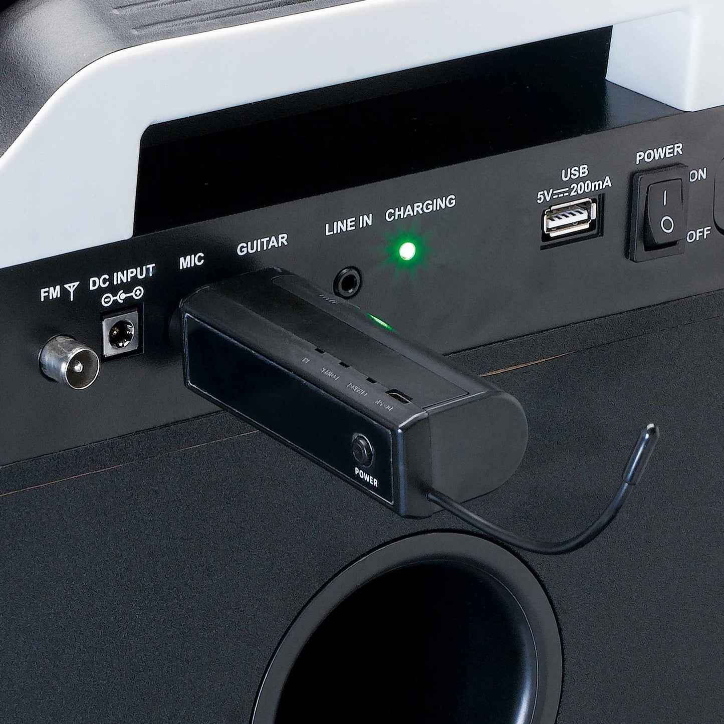 Wireless Microphone Set with Receiver, 15m Range
