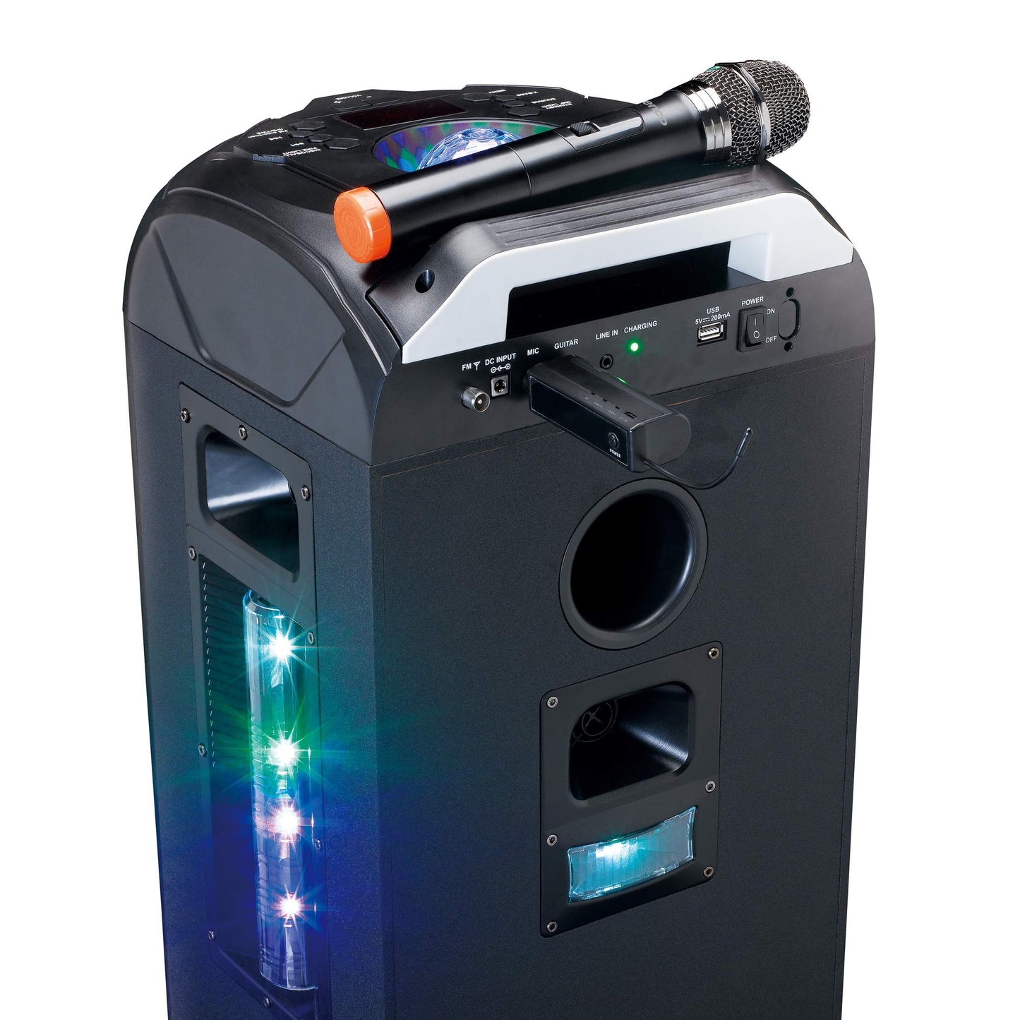 Wireless Microphone with 6.3mm Receiver, Battery Powered