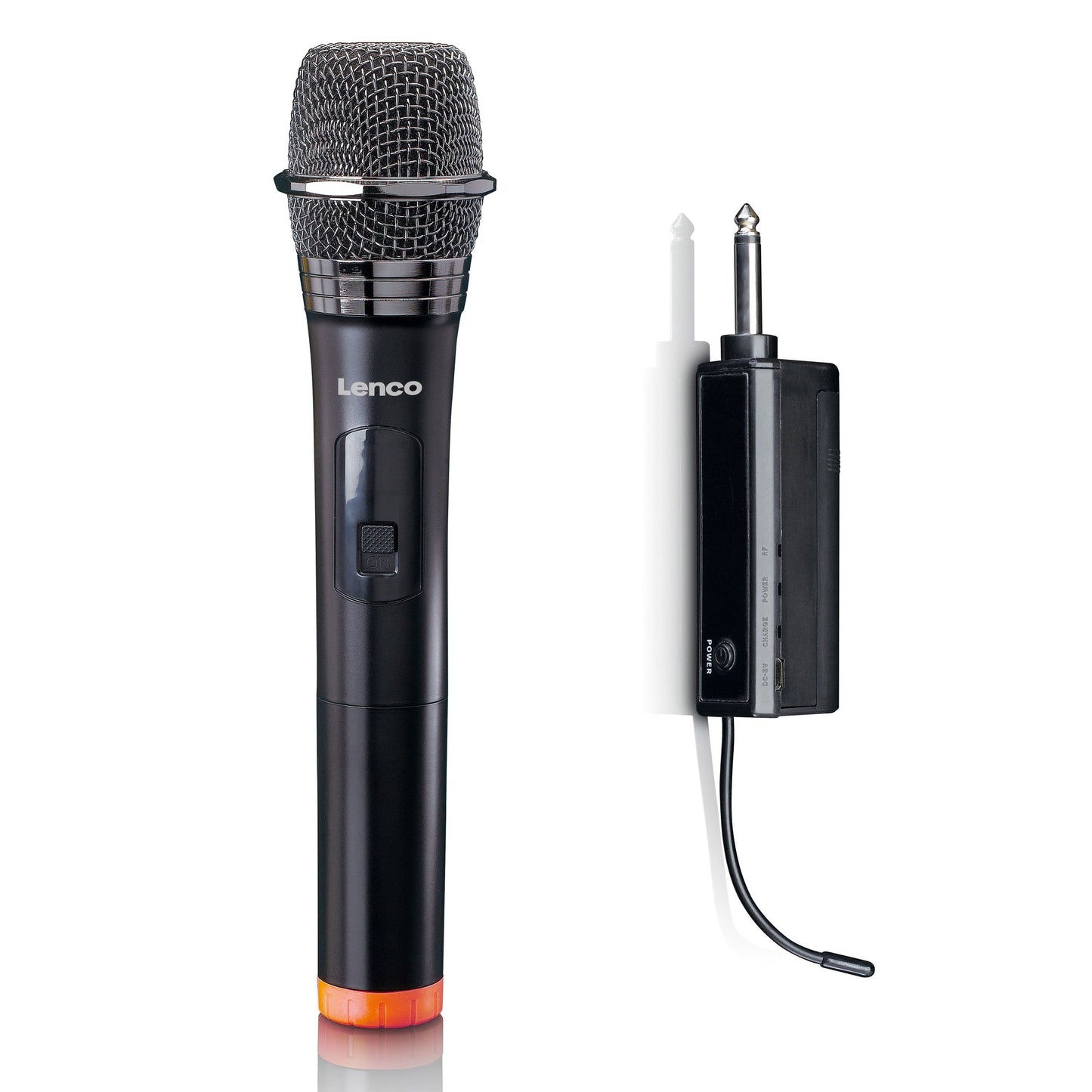 Wireless Microphone with 6.3mm Receiver, Battery Powered
