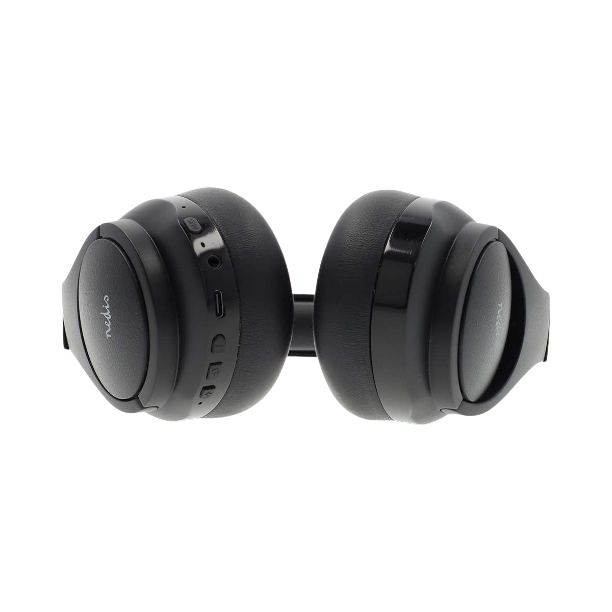 Wireless Over-Ear Headphones | Maximum battery play time: 28 hrs | Built-in microphone | Press Control | Hybrid (ENC + ANC) | Voice control support | Volume control | Black