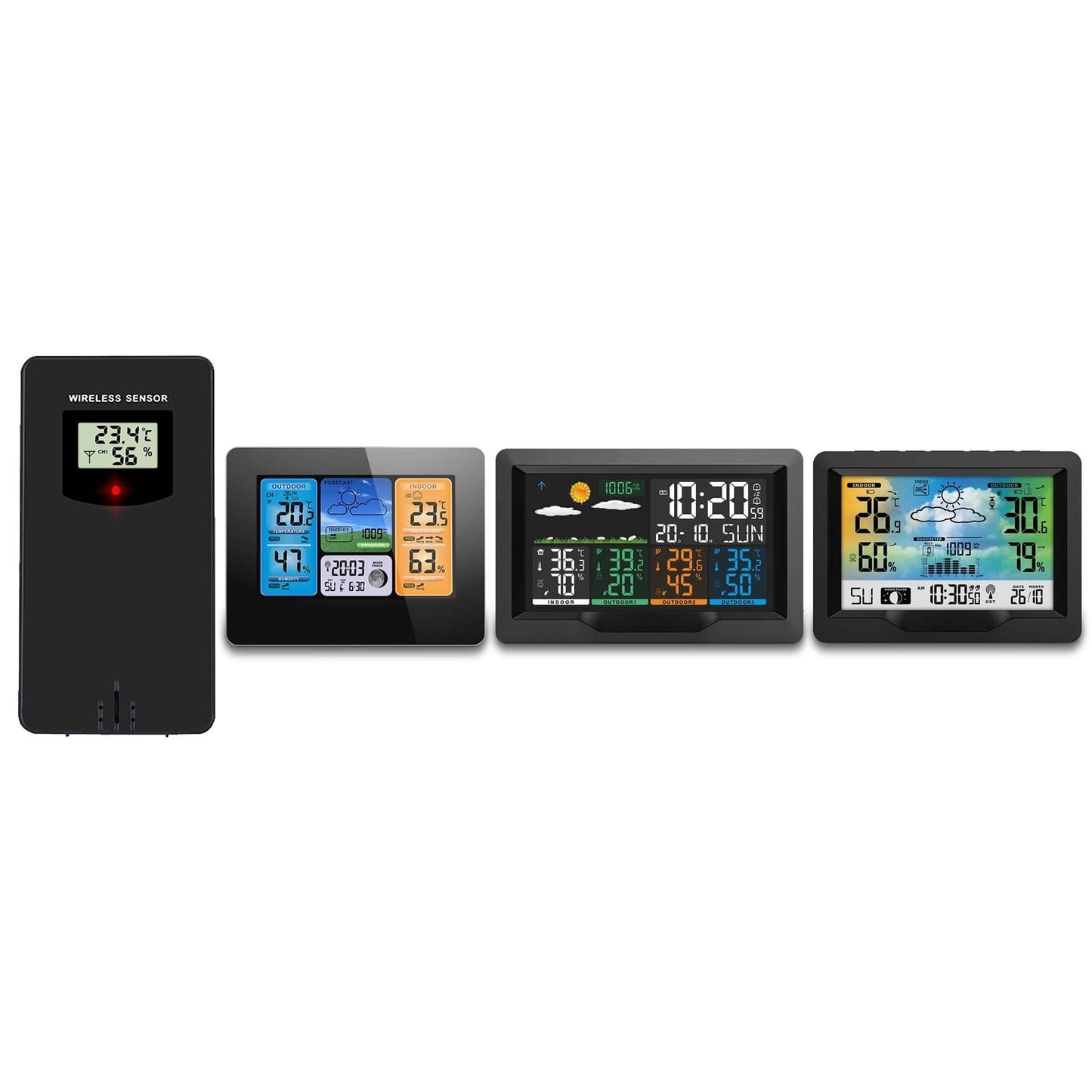 Wireless Sensor for Weather Station BD-920 Berdsen Black