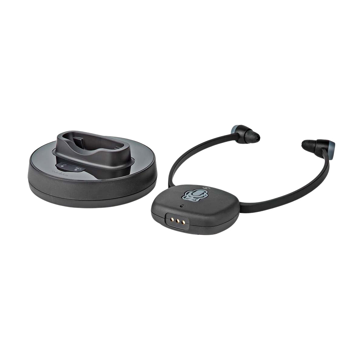 Wireless TV Headphones | RF | In-Ear | Maximum battery play time: 7 hrs | 25 m | Digital Audio | Charging dock | Balance control | Hearing impaired support | Black