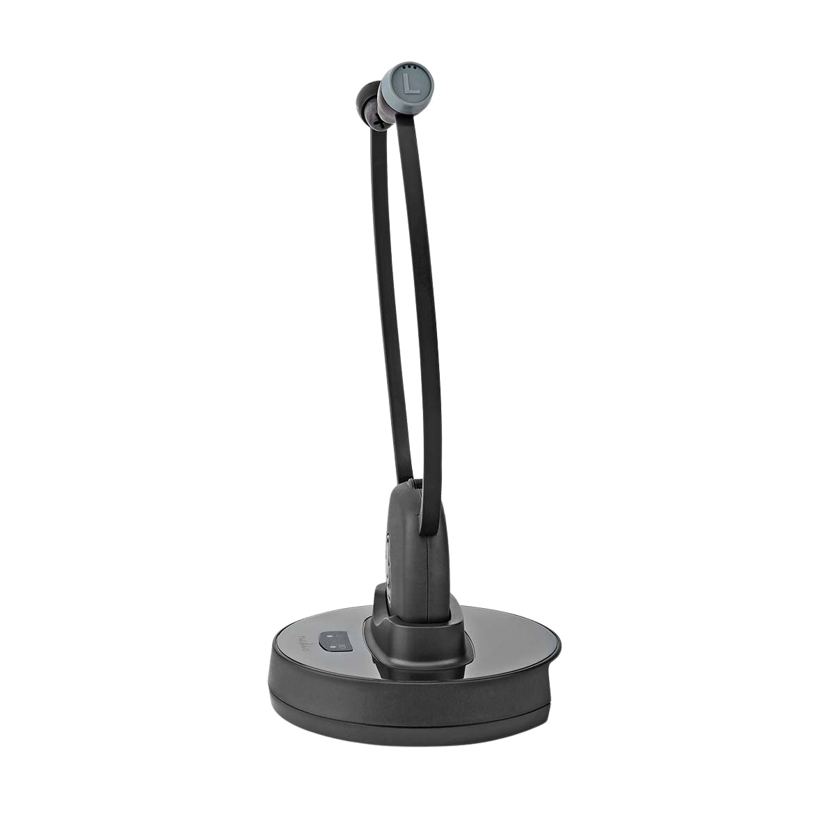 Wireless TV Headphones | RF | In-Ear | Maximum battery play time: 7 hrs | 25 m | Digital Audio | Charging dock | Balance control | Hearing impaired support | Black