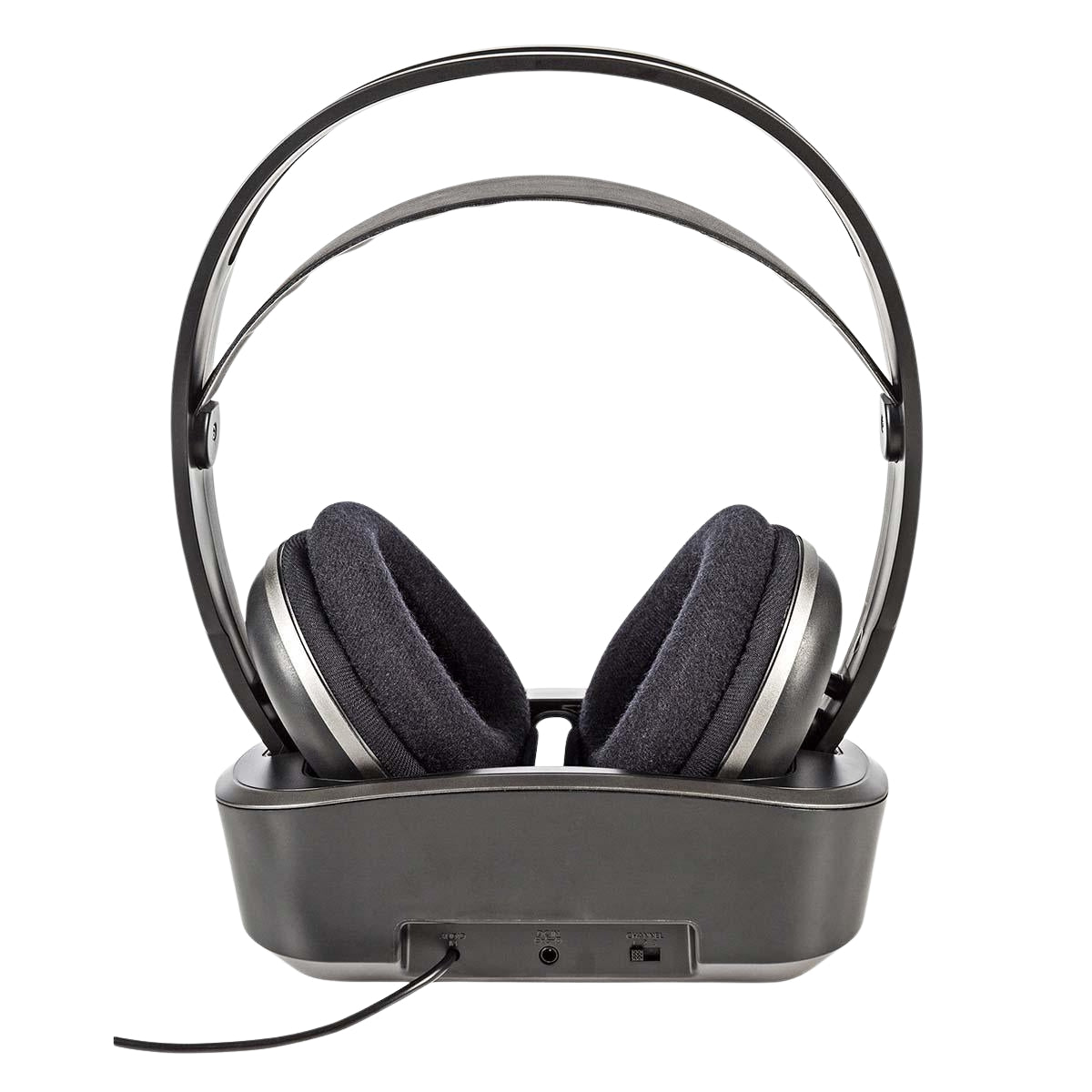 Wireless TV Headphones | RF | Over-Ear | Maximum battery life: 11 hours | 100 m | Digital Audio | Battery dock | Silver / Black