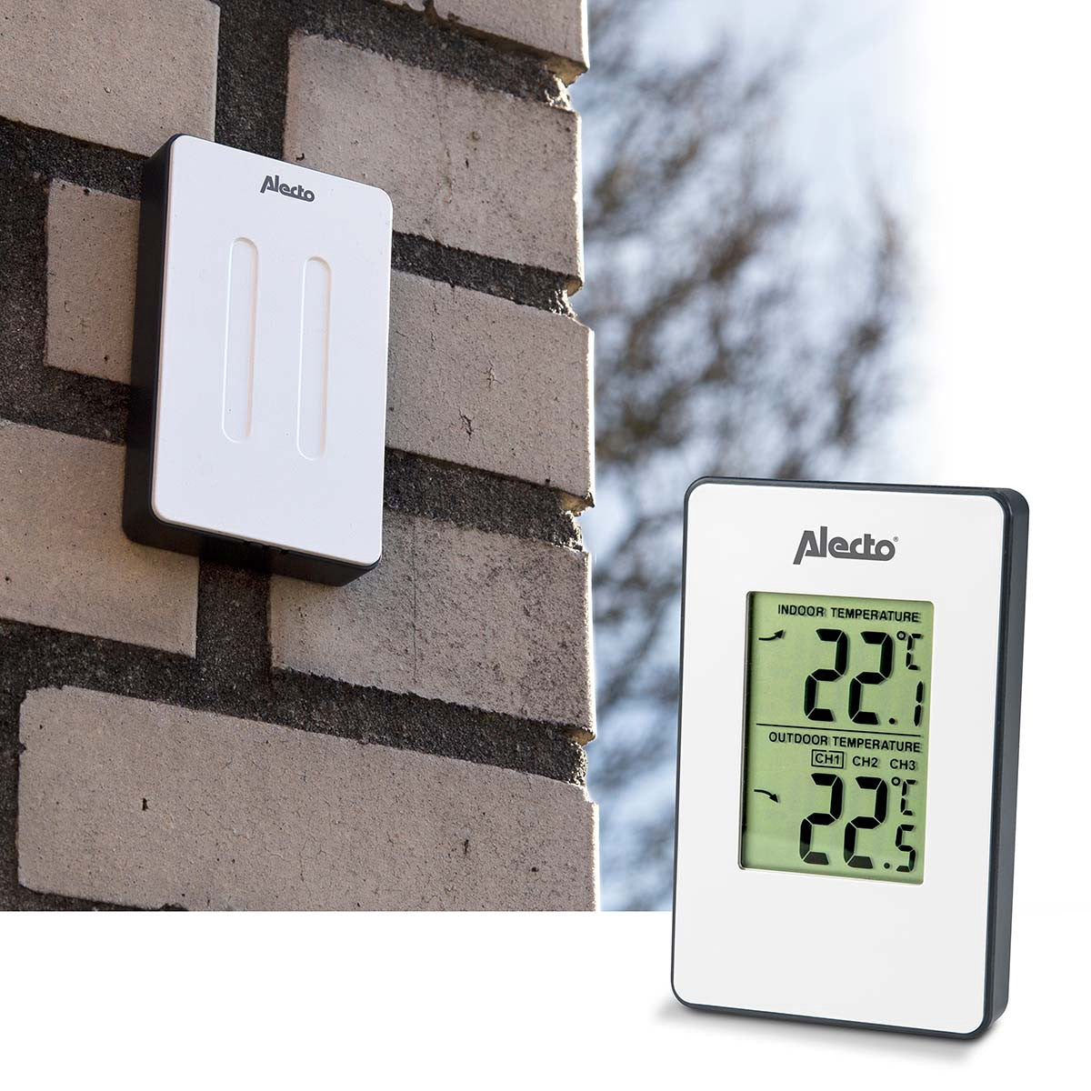 Wireless Weather Station with Indoor/Outdoor Temperature Sensor