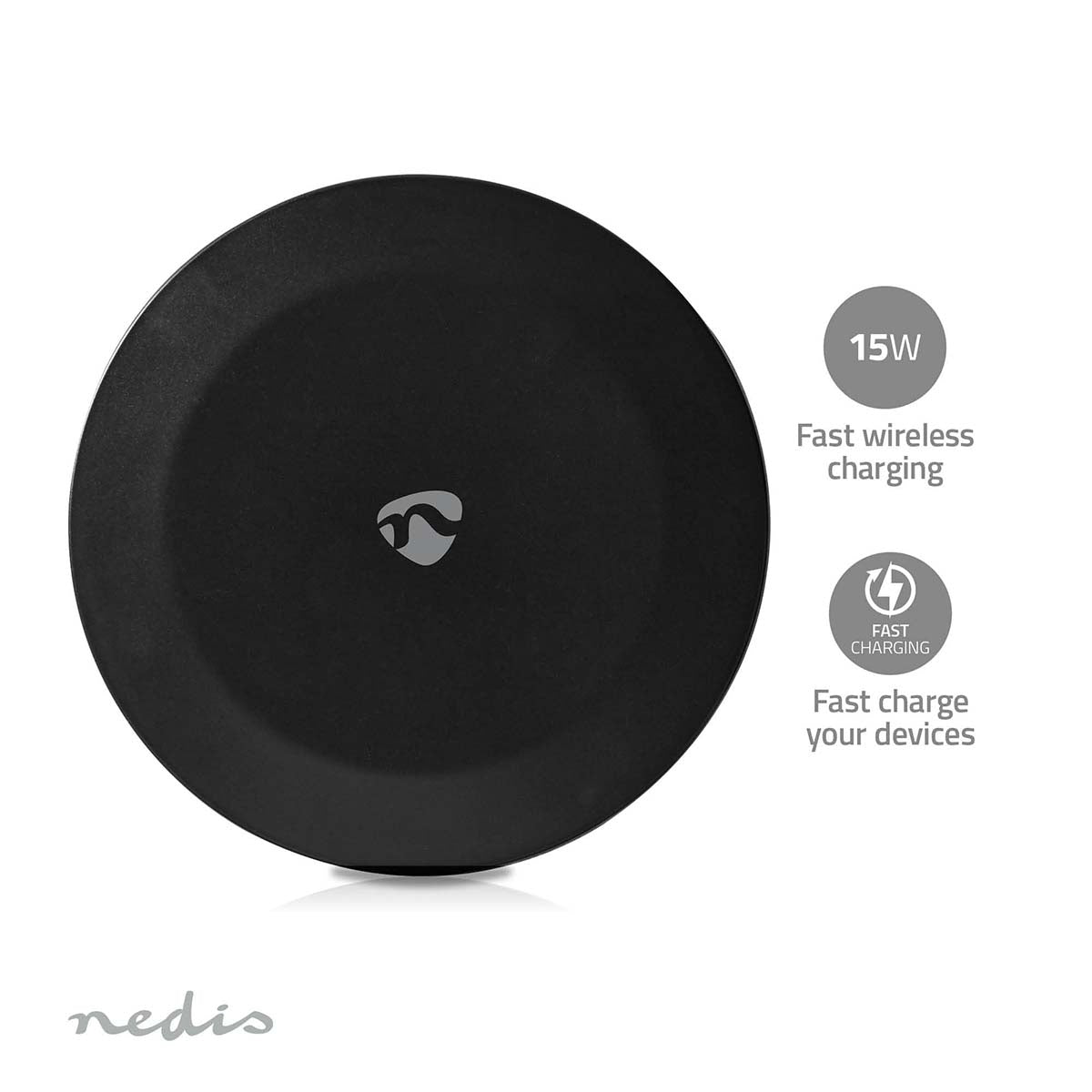 Wireless charging | 5 / 7.5 / 10 / 15 W | 2 A| The LED indicator is used | Cable included | USB Type-A | 1.00 m