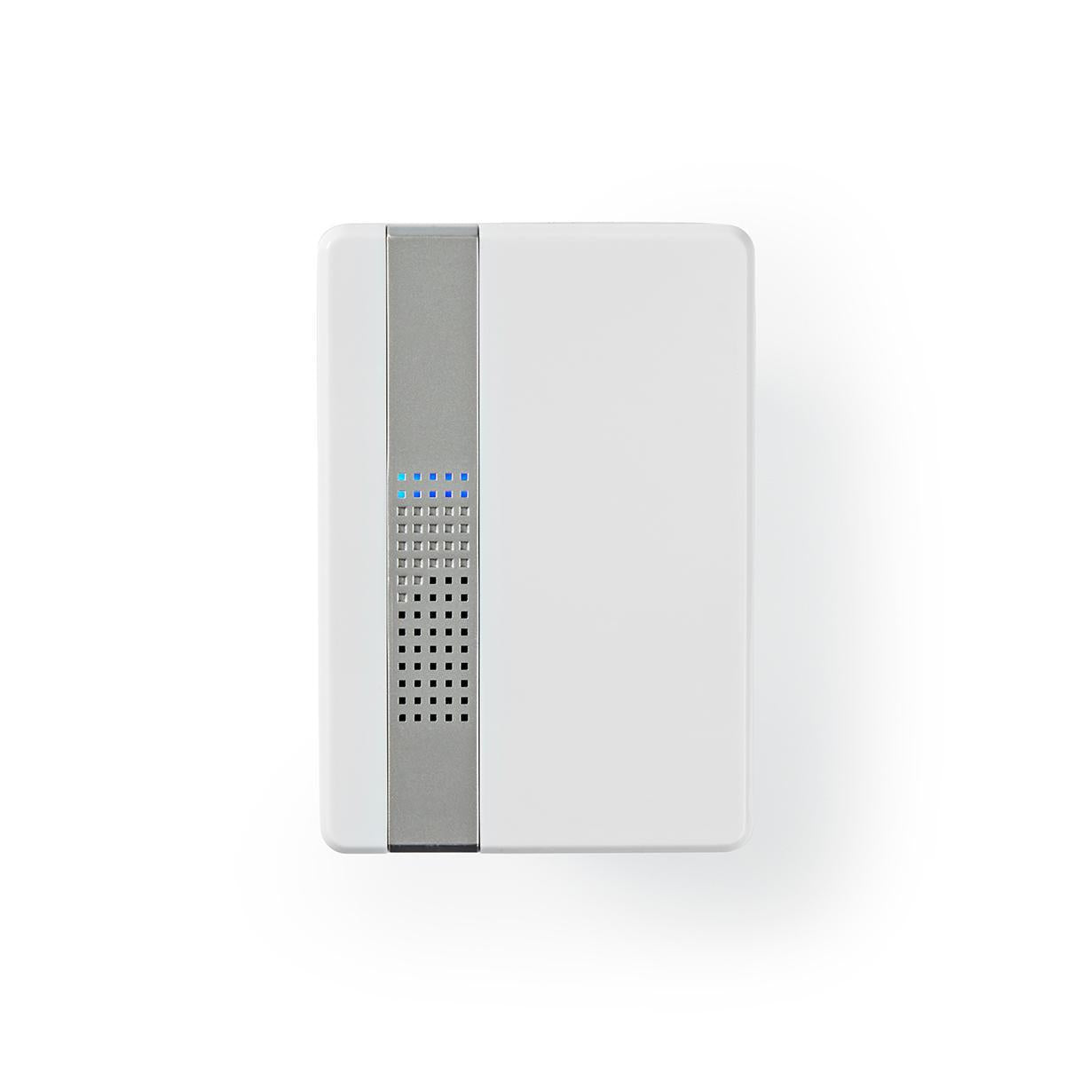 Wireless doorbell | Power adapter | 220 - 240 V AC 50 Hz | 1x CR2032 | Volume: 80 dB | Signal range: 300 m | IP44 | Adjustable volume | 36 Melodies | 1 Recipient | White