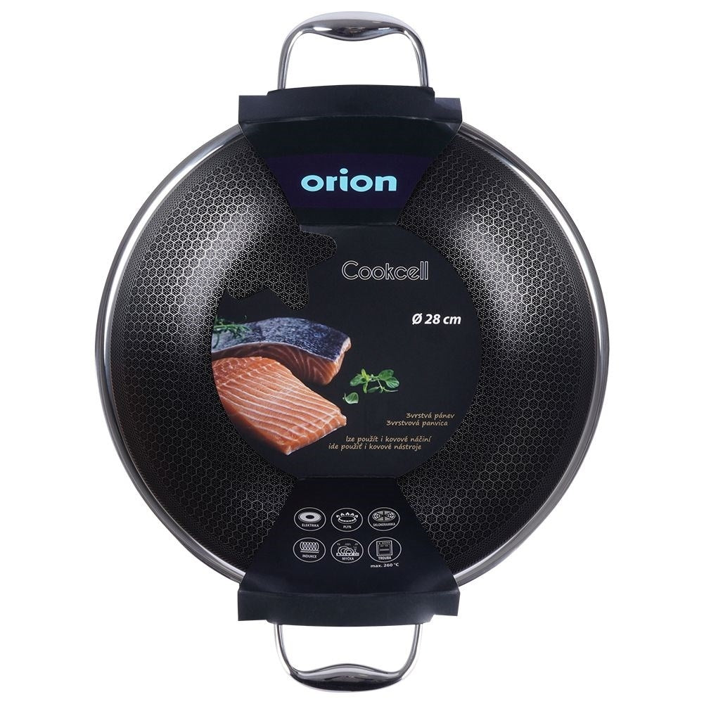 Wok: Hybrid Non-Stick, Stainless Steel, Dishwasher Safe