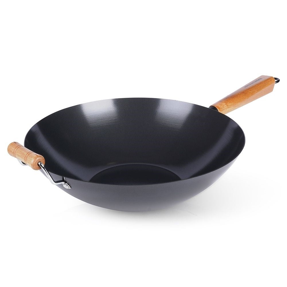 Wok in Carbon Steel with Non-Stick for Asian Dishes
