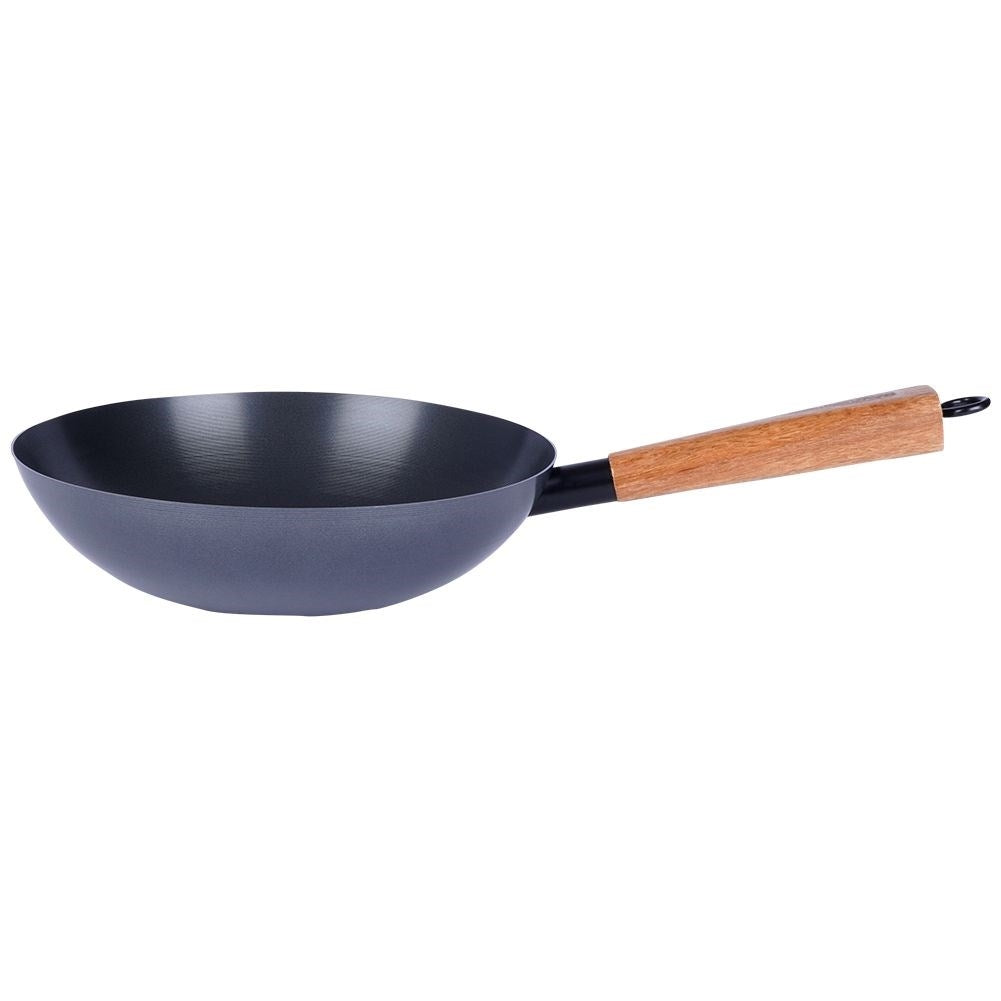 Wok in Carbon Steel with Non-stick for Asian Cooking