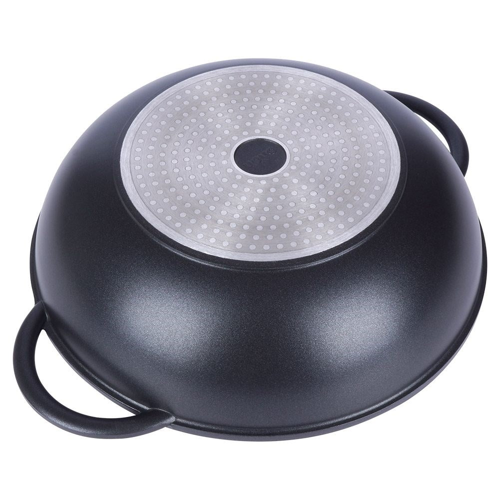 Wok with Pfluon Granite. Perfect for all stoves & dishwasher safe.