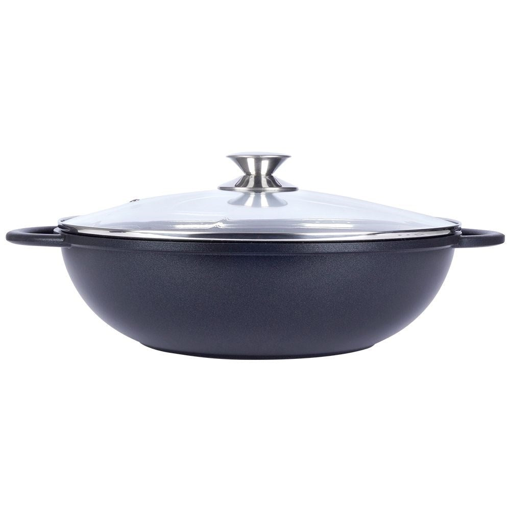 Wok with Pfluon Granite. Perfect for all stoves & dishwasher safe.