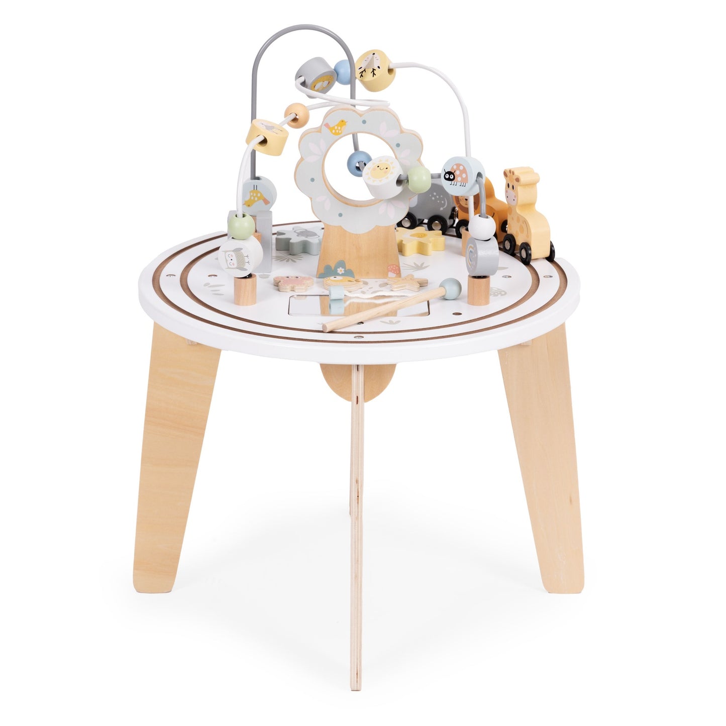 Wooden 5-in-1 Educational Activity Table for Kids