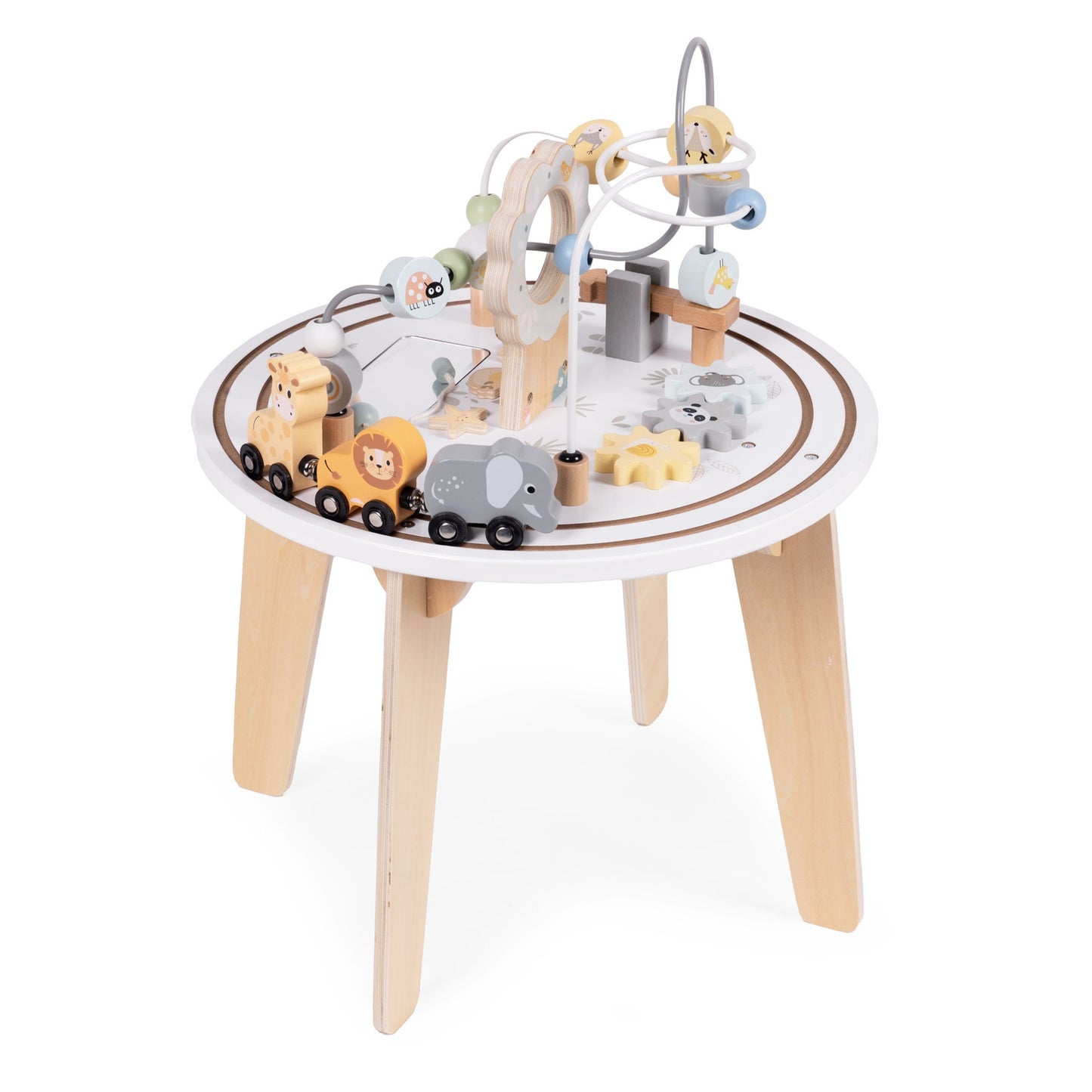 Wooden 5-in-1 Educational Activity Table for Kids