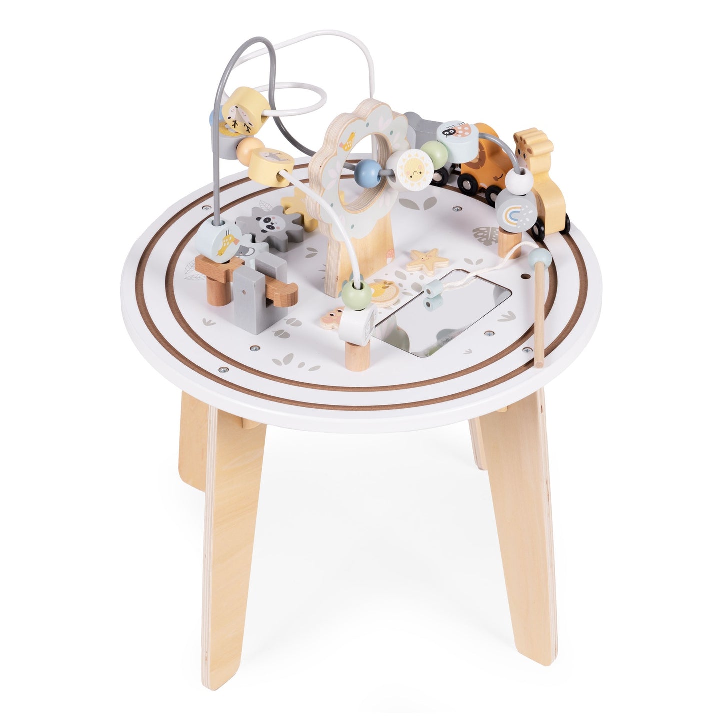 Wooden 5-in-1 Educational Activity Table for Kids