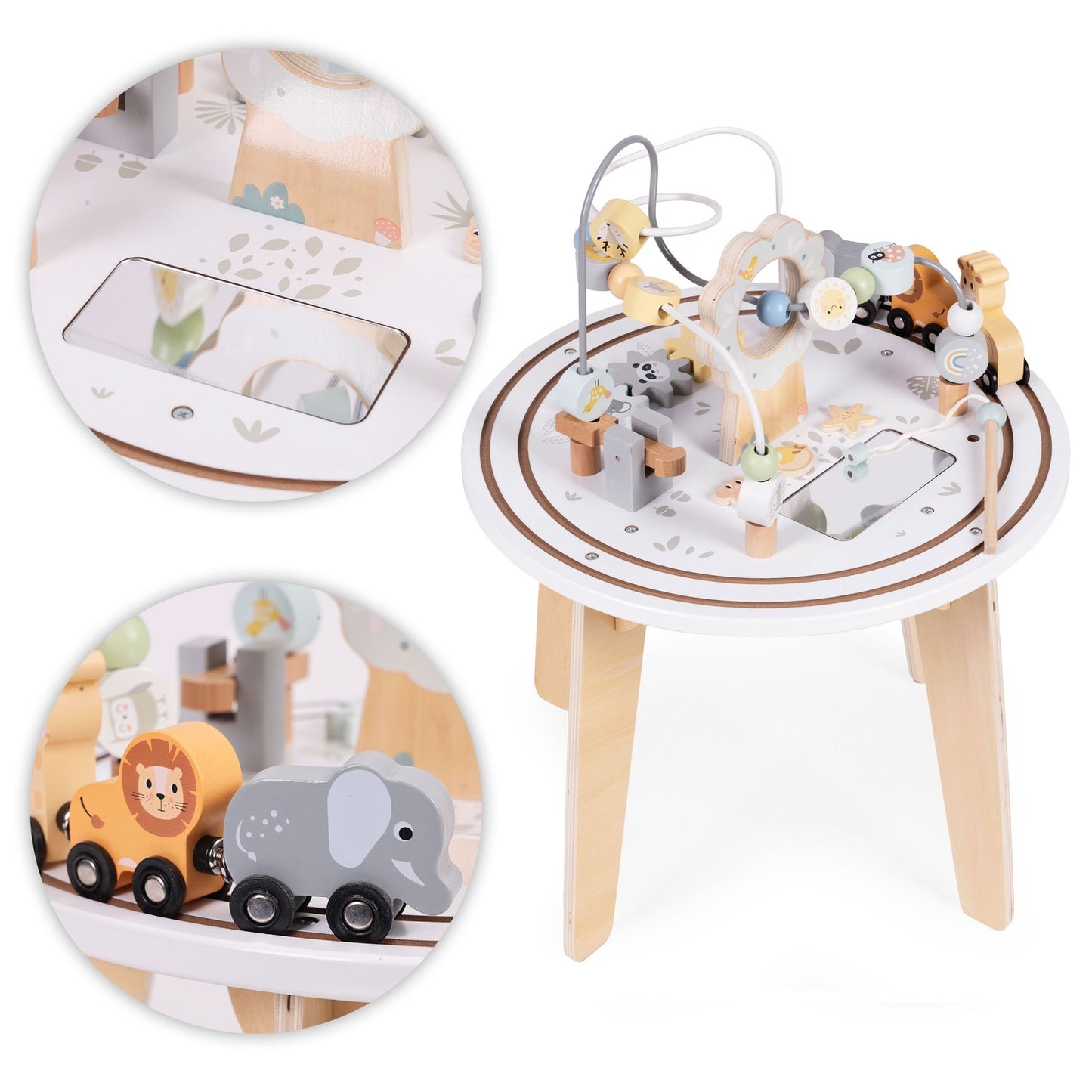 Wooden 5-in-1 Educational Activity Table for Kids