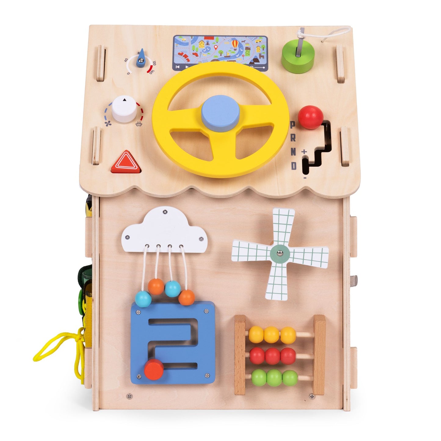 Wooden Activity House for Kids, 30 Educational Games