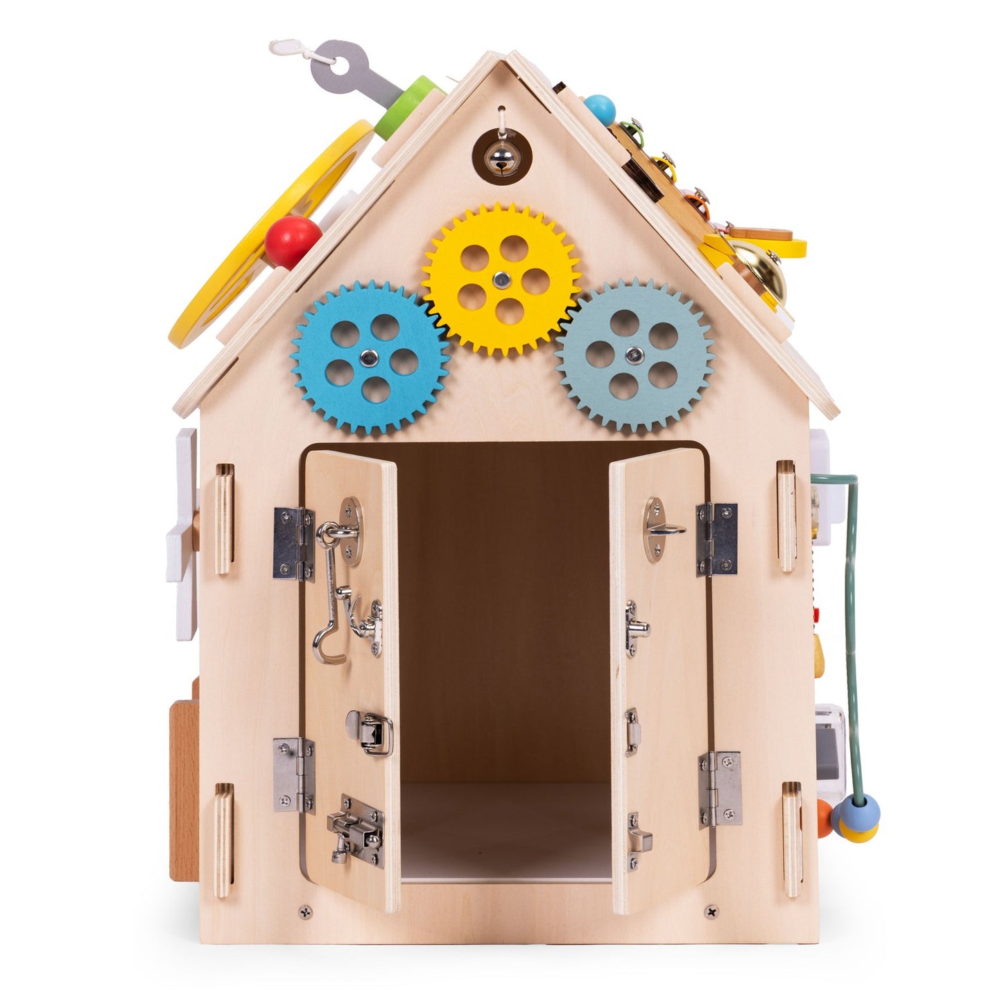 Wooden Activity House for Kids, 30 Educational Games