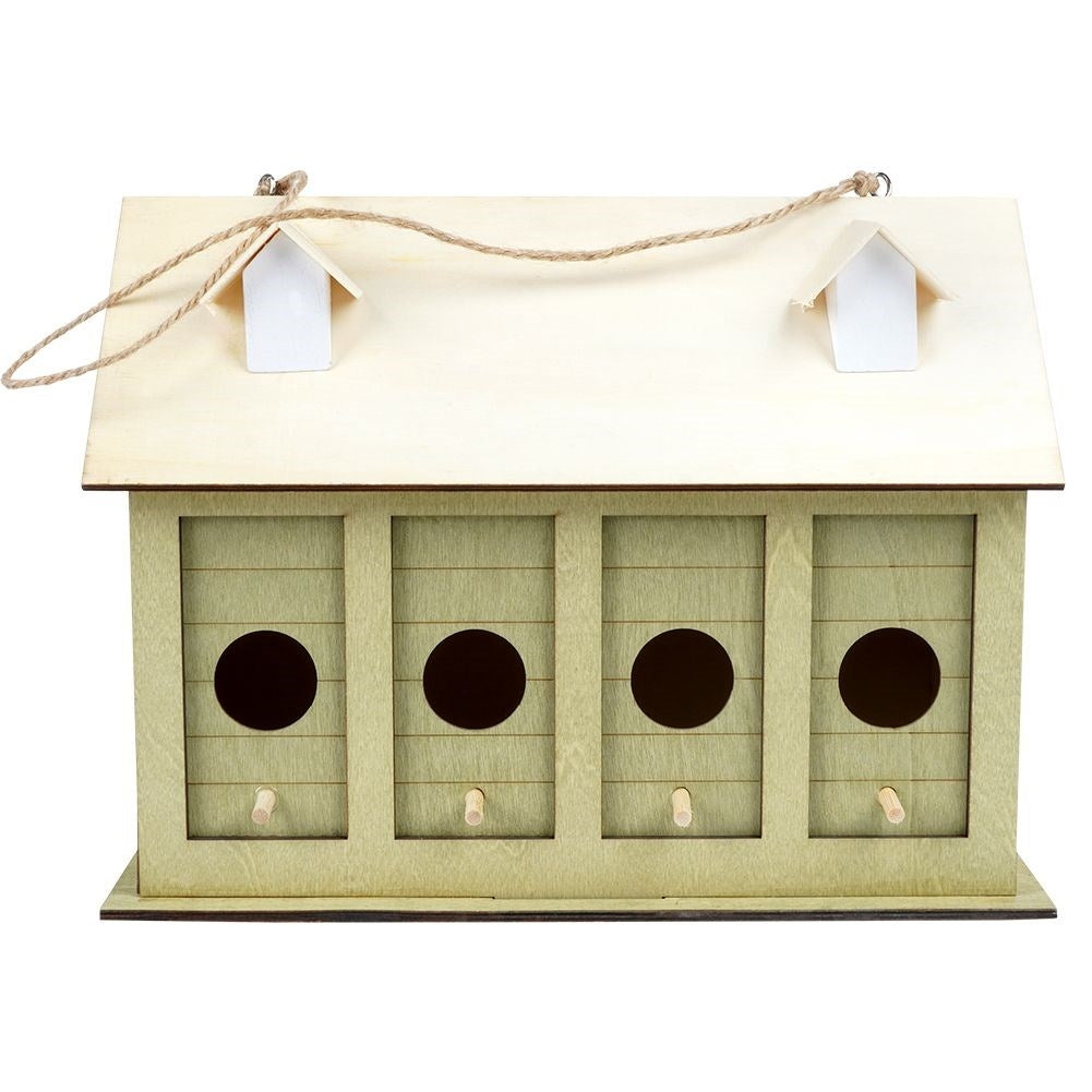 Wooden Birdhouse for Garden, Terrace and Balcony