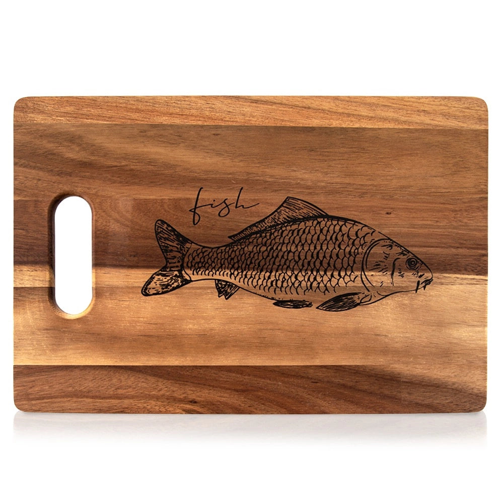 Wooden Cutting Board, Acacia, 36x24 cm, Handle