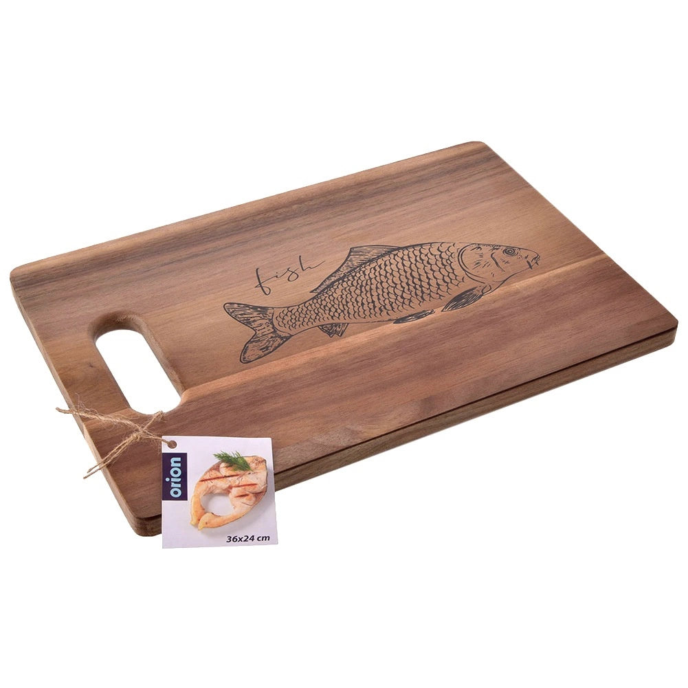 Wooden Cutting Board, Acacia, 36x24 cm, Handle