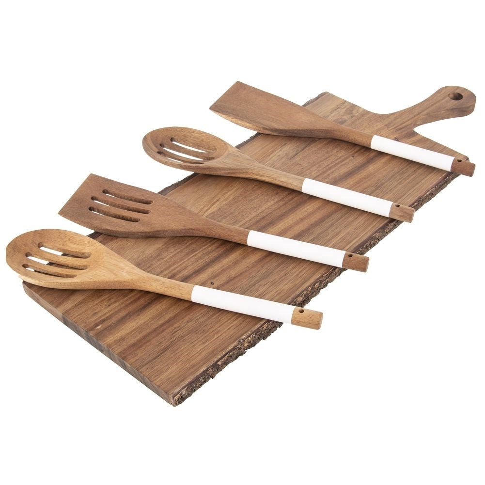 Wooden Kitchen Spoon in Acacia Wood - Traditional Tool for Cooking
