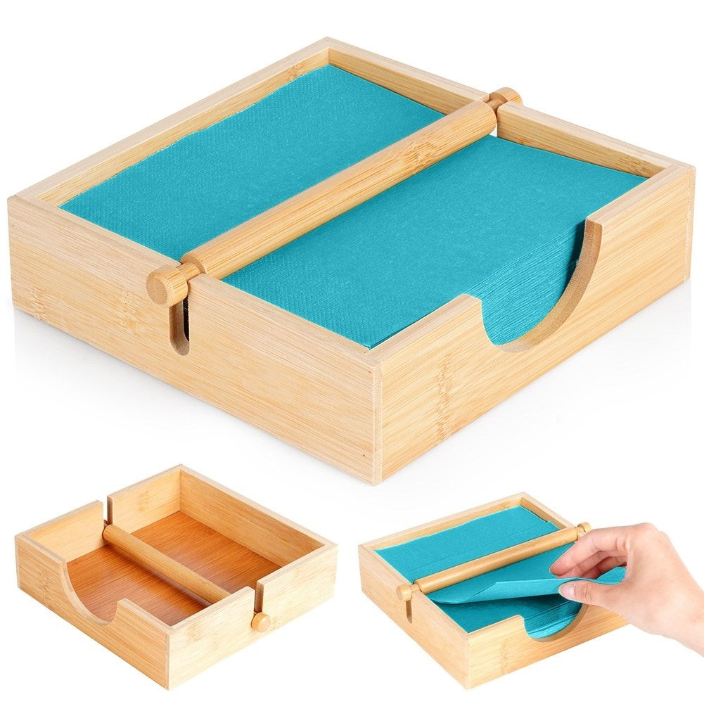 Wooden Napkin Holder - Organizes Large Amounts of Napkins