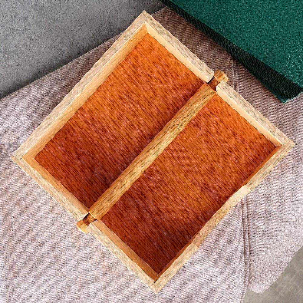 Wooden Napkin Holder - Organizes Large Amounts of Napkins