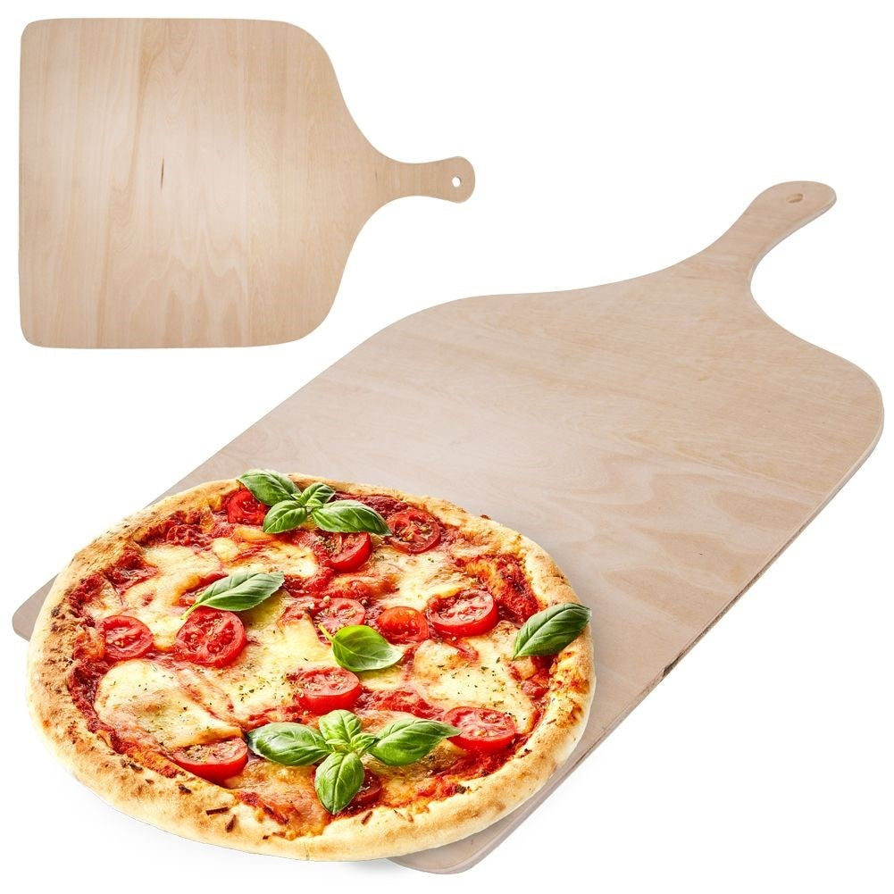 Wooden Paddle for Cutting and Serving Pizza