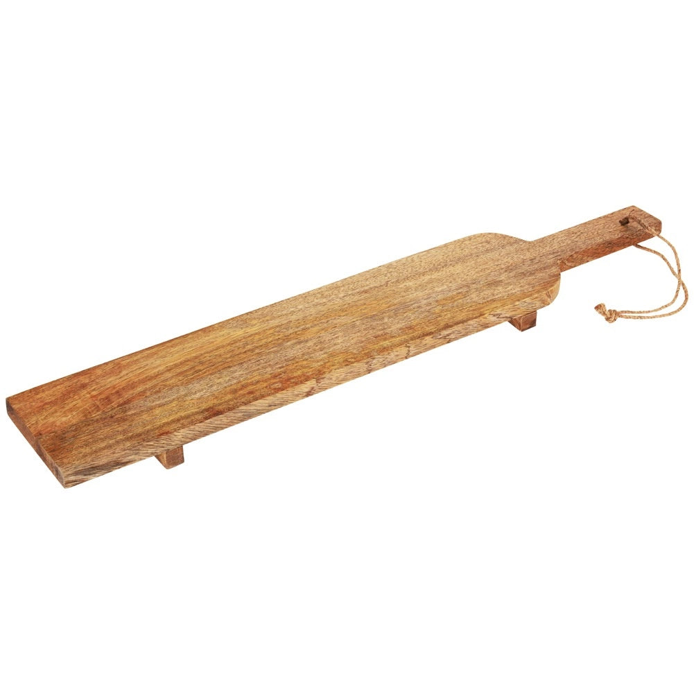 Wooden Serving Board with Legs, 68x12.5 cm