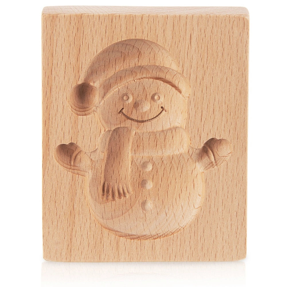 Wooden Snowman Cookie Cutter, 11x9.5 cm