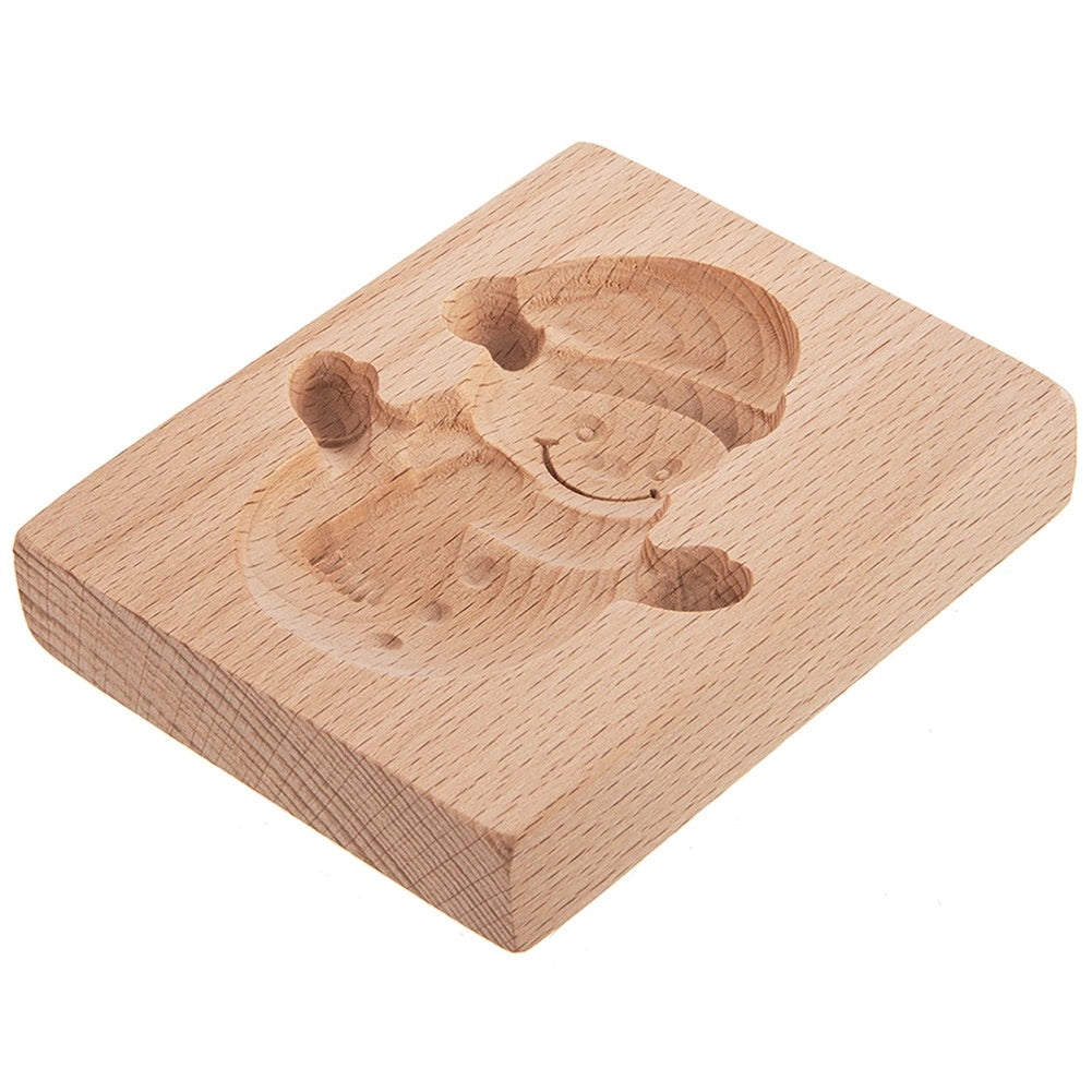 Wooden Snowman Cookie Cutter, 11x9.5 cm