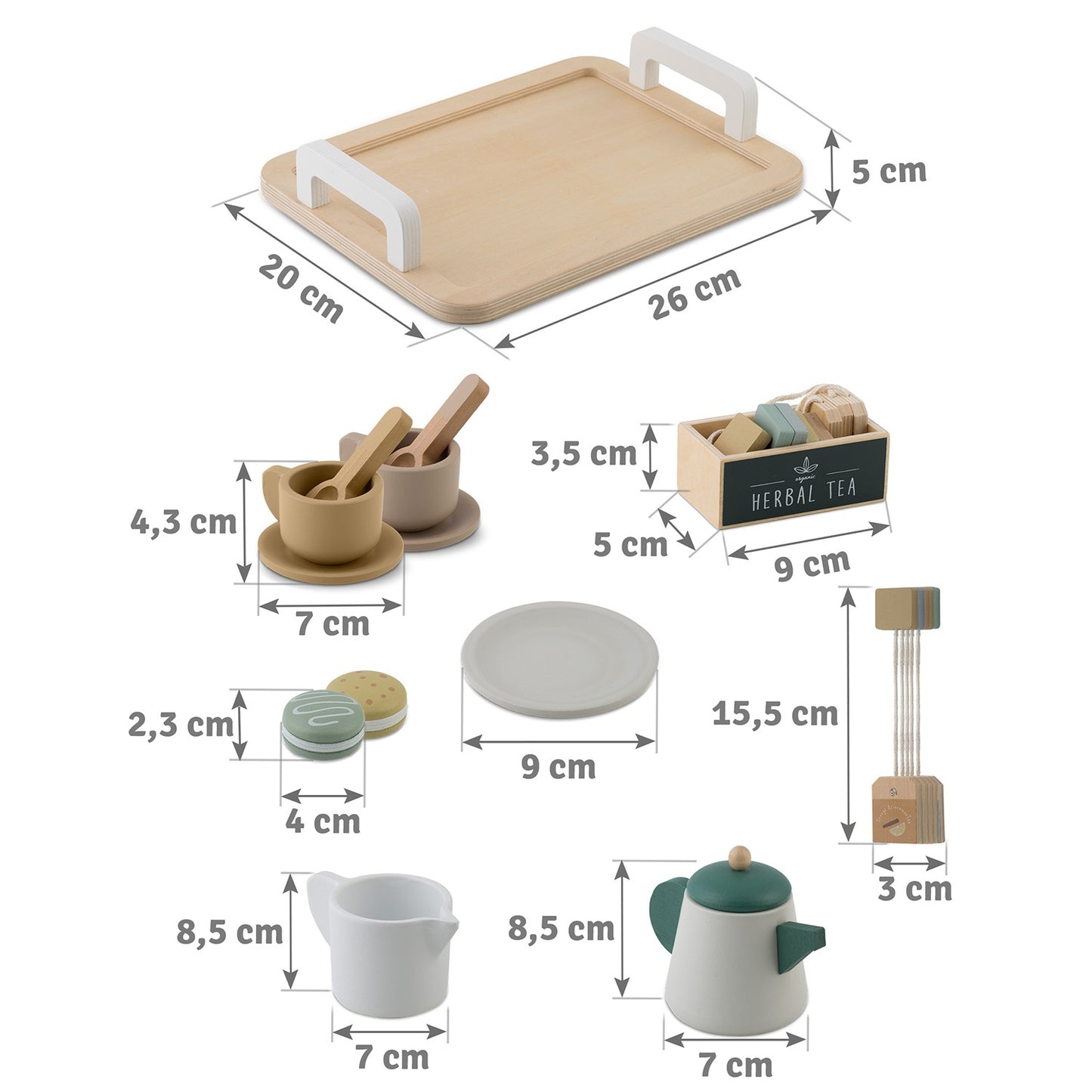 Wooden Tea Set NK-864 Nukido