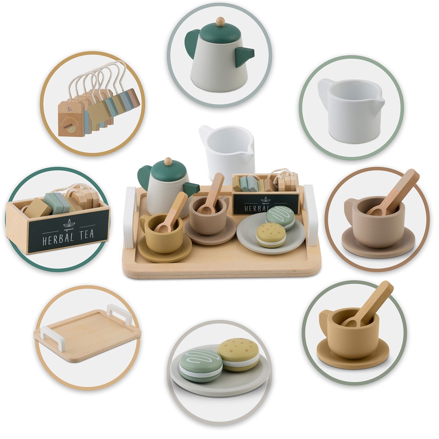 Wooden Tea Set NK-864 Nukido