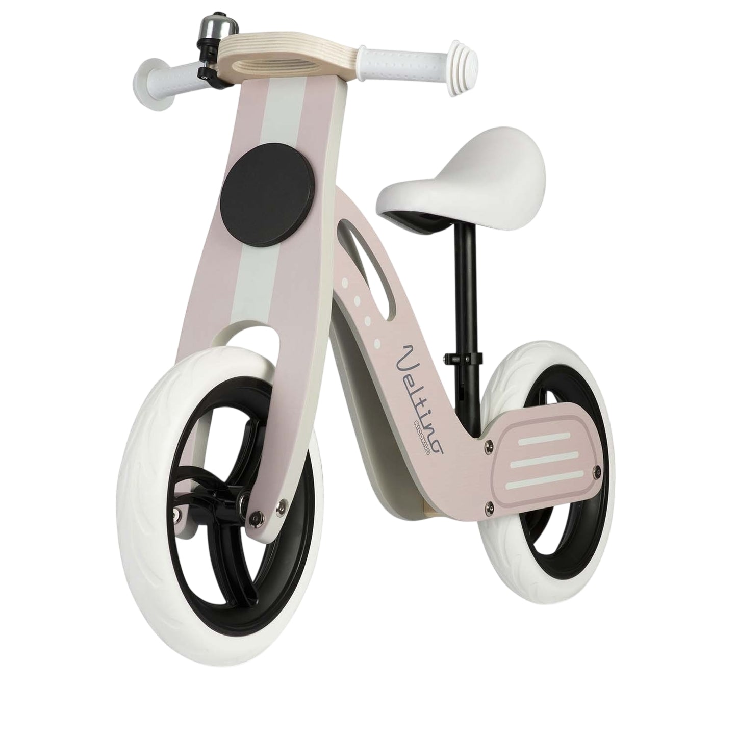 Wooden balance bike light pink Ricokids RC-619