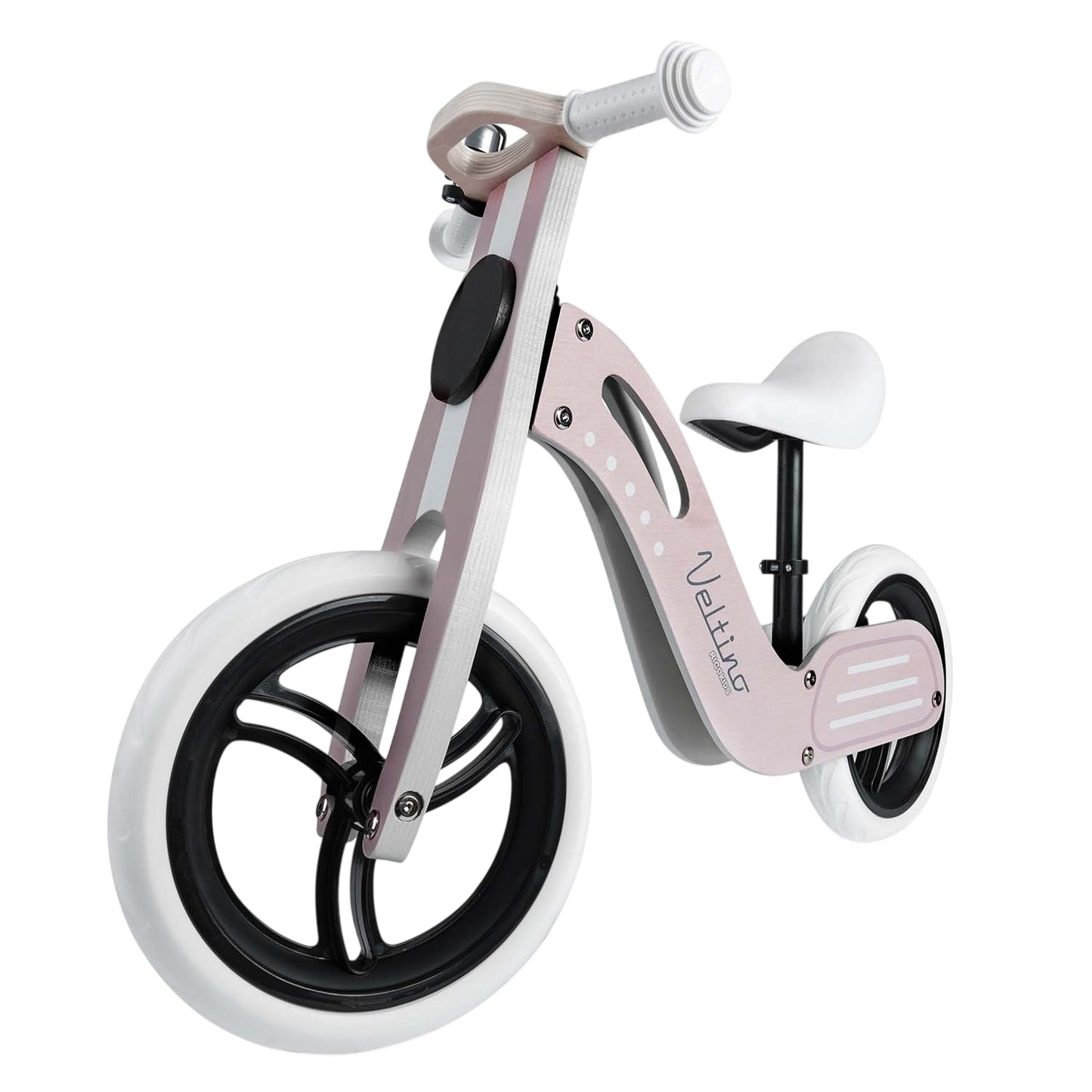 Wooden balance bike light pink Ricokids RC-619