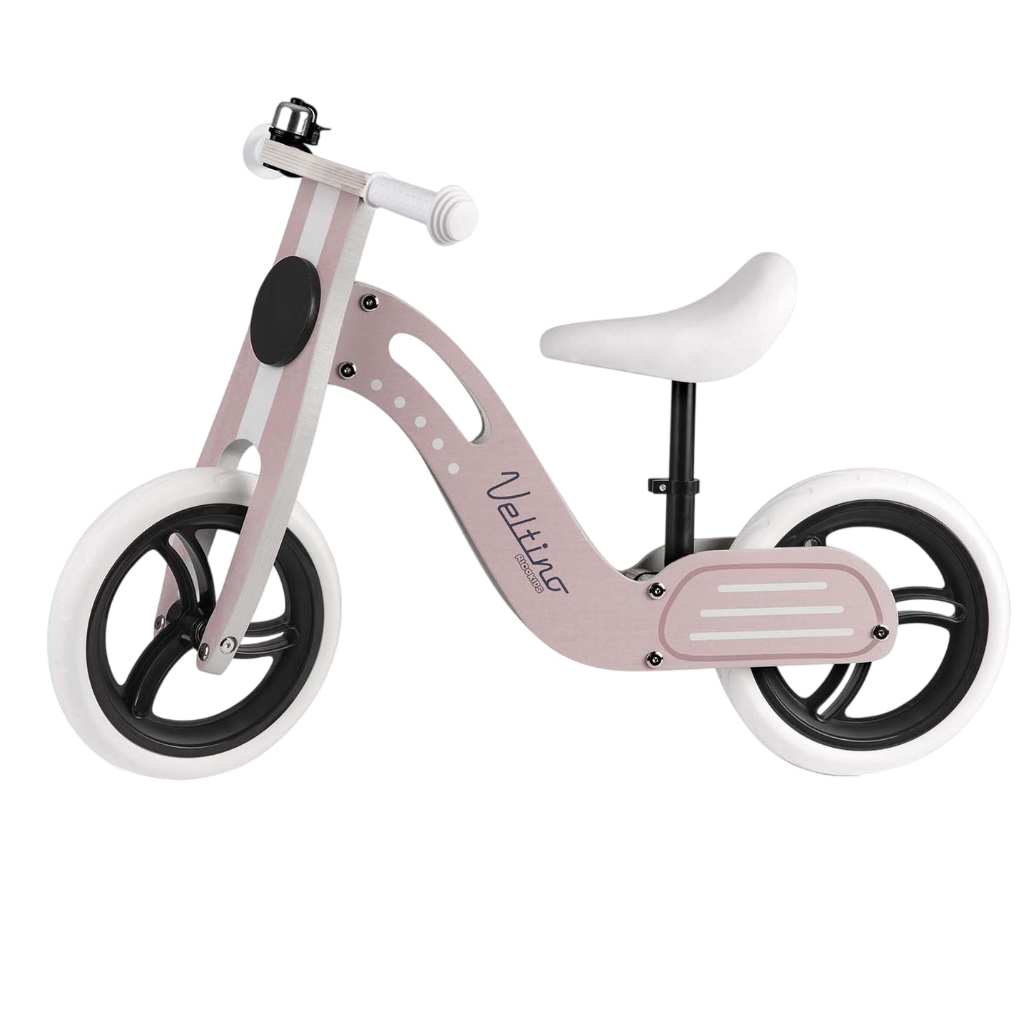 Wooden balance bike light pink Ricokids RC-619