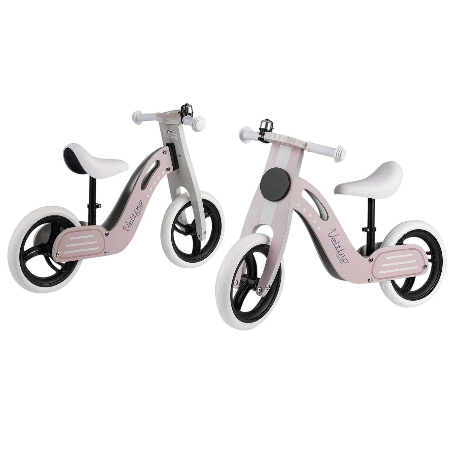 Wooden balance bike light pink Ricokids RC-619
