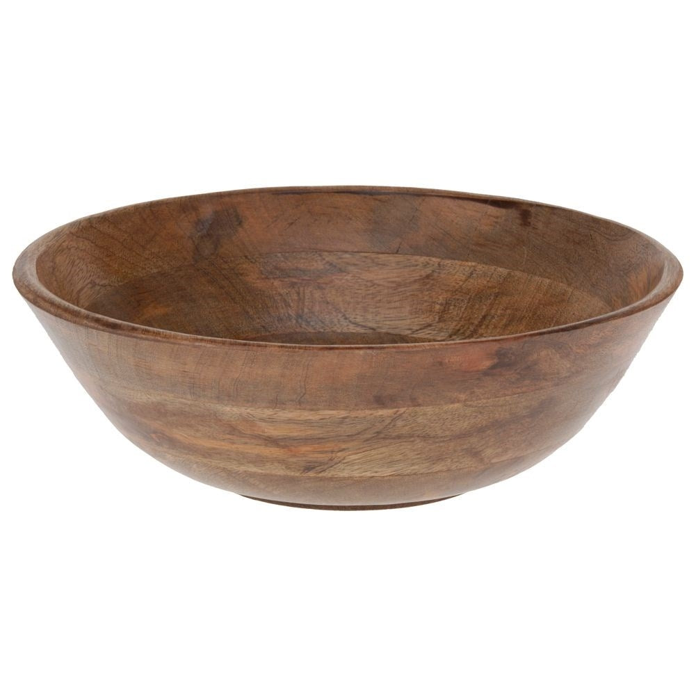 Wooden bowl for salads, snacks and fruit