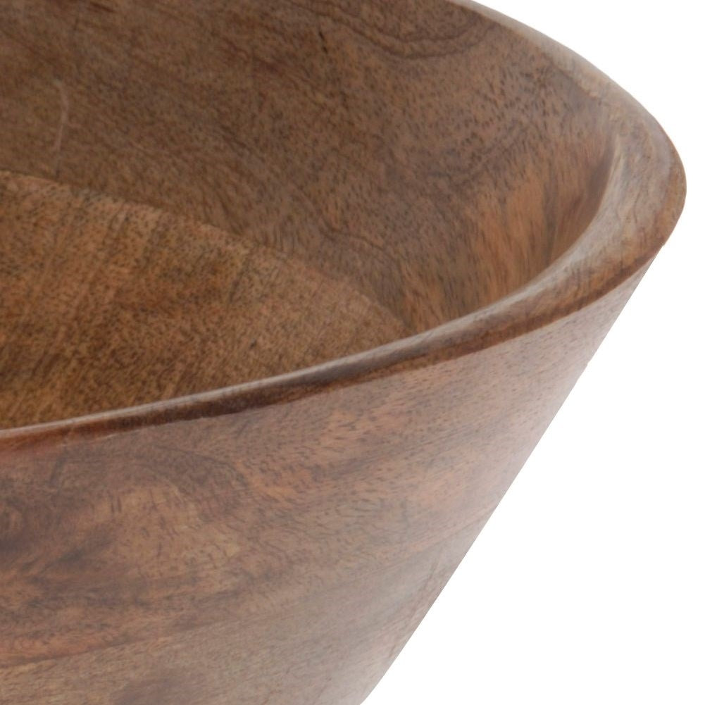 Wooden bowl for salads, snacks and fruit