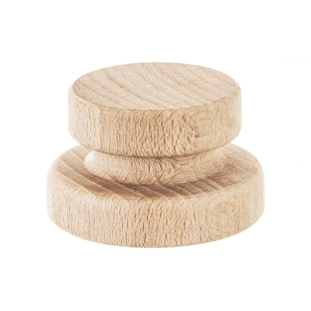 Wooden cake stamp with reindeer motif, 5.5 cm diameter