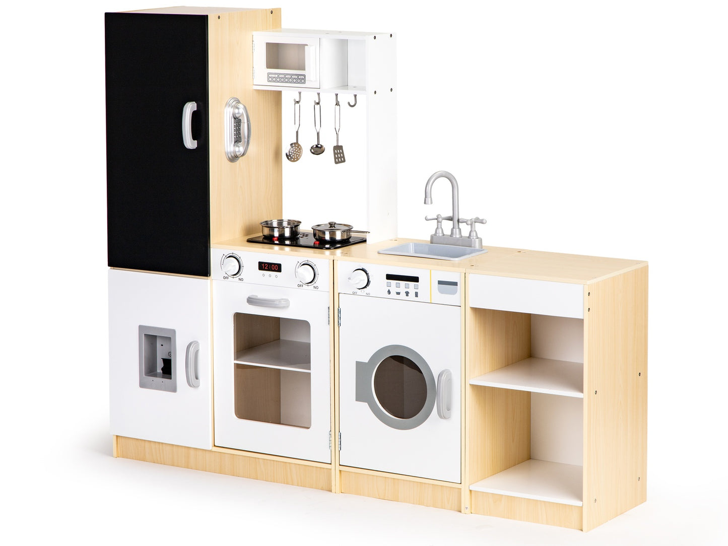 Wooden children's kitchen XXL board + LED ECOTOYS