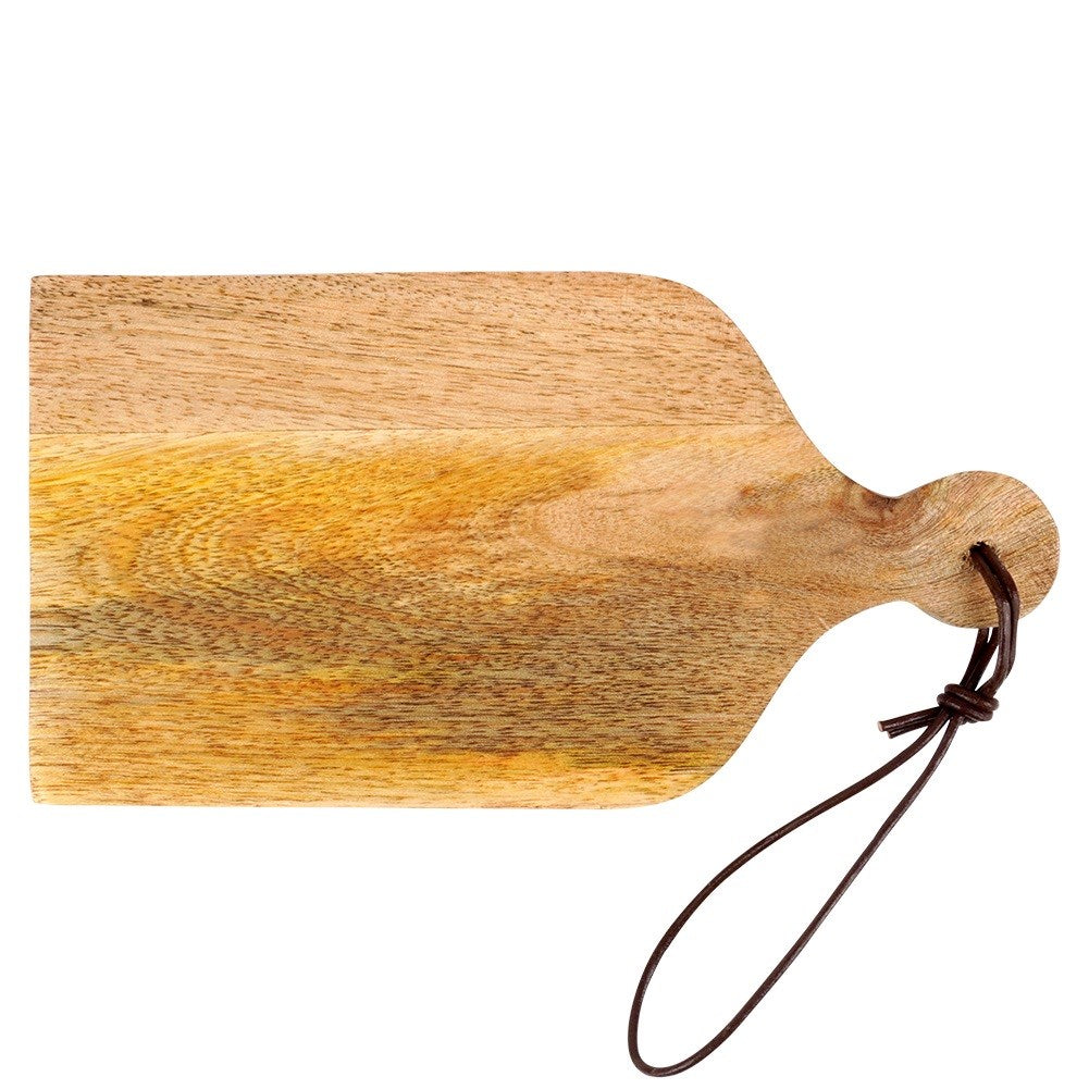 Wooden chopping and serving board 19.5x10 cm