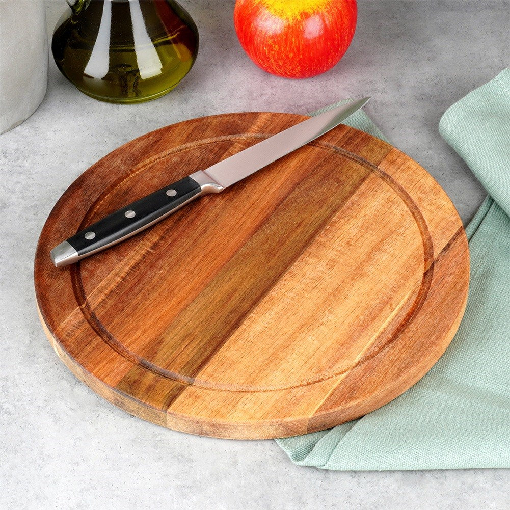 Wooden chopping and serving board 25 cm