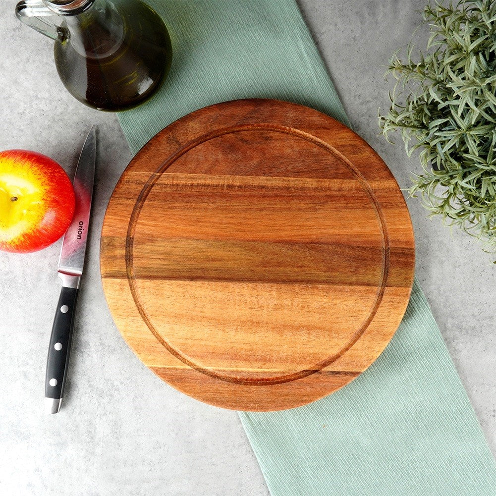 Wooden chopping and serving board 25 cm