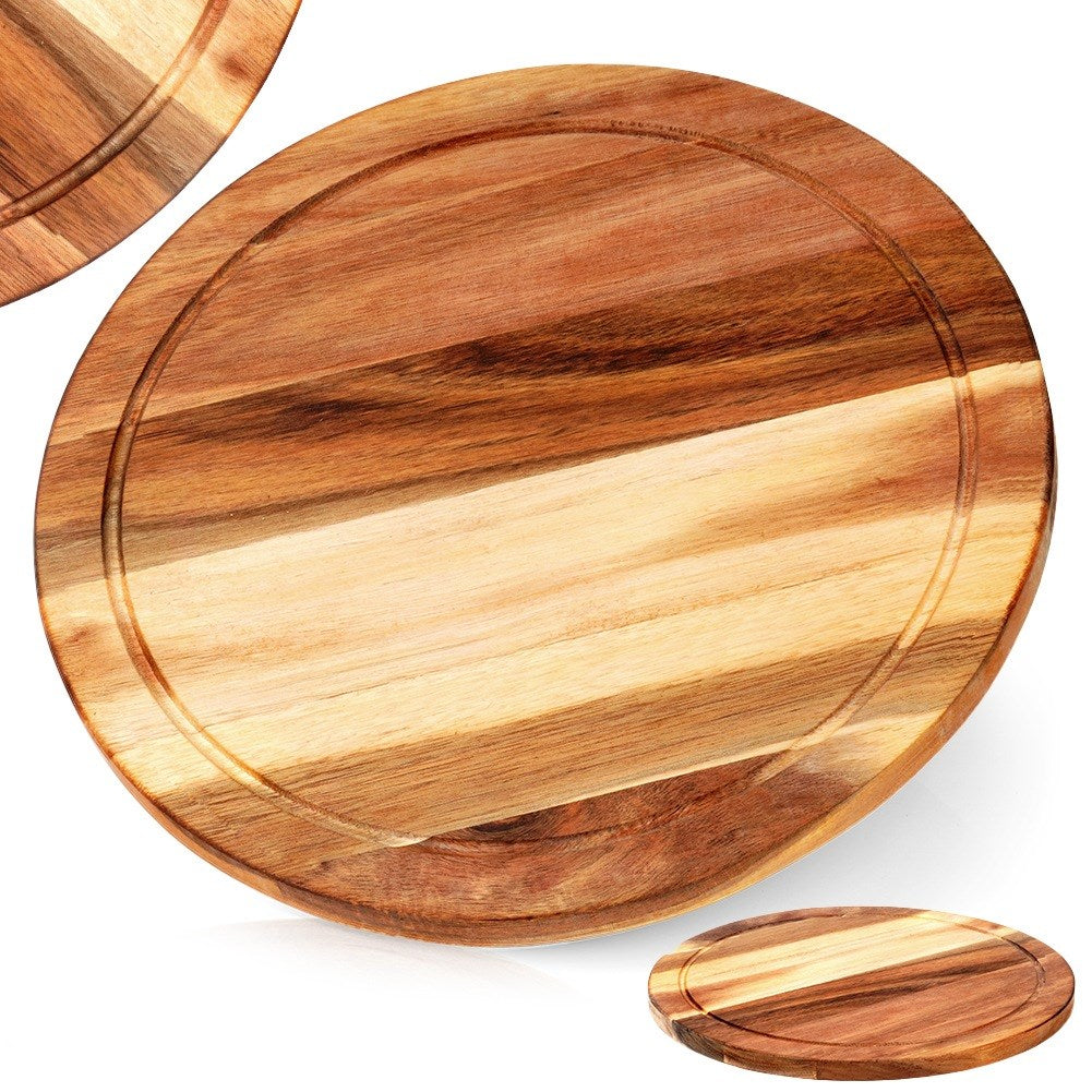 Wooden chopping and serving board 30 cm