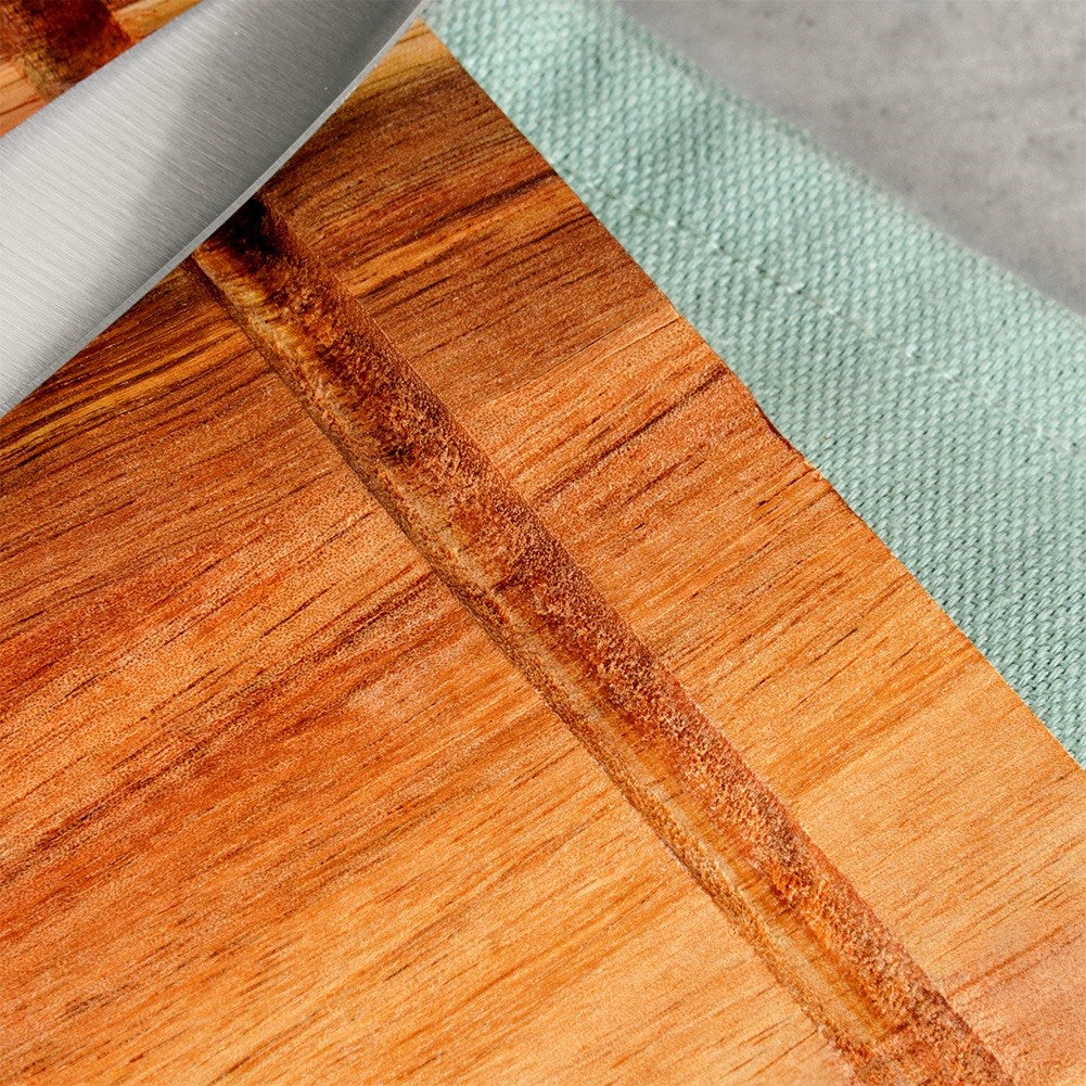 Wooden chopping and serving board 37x25 cm