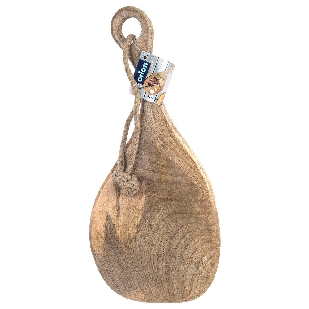 Wooden chopping and serving board MANGO 50x23 cm